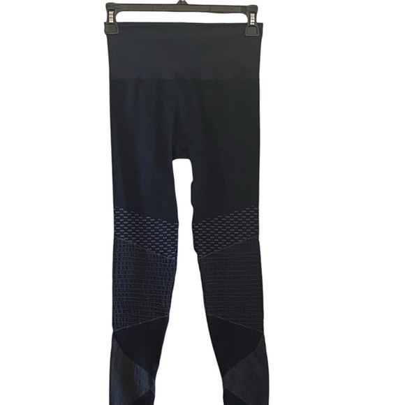 SPANX blue seamless moto high waist ankle cropped compression legging shape wear - Picture 4 of 7